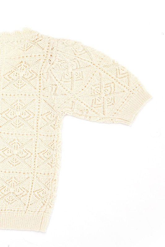 CROCHET KNIT TOP