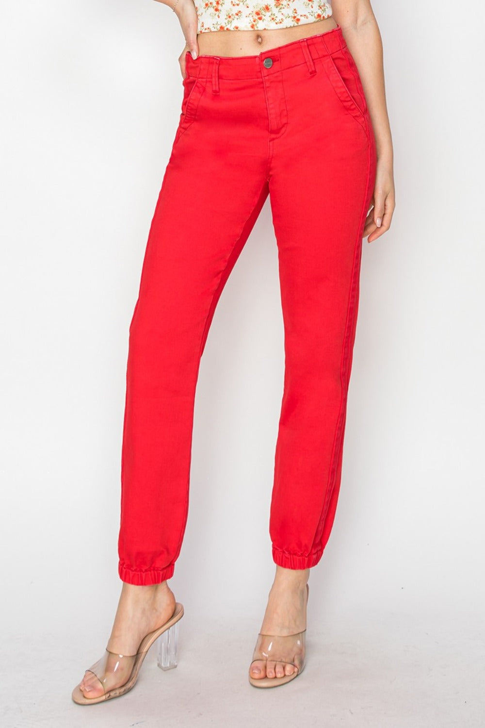RISEN HIGH WAISTED JOGGER JEANS