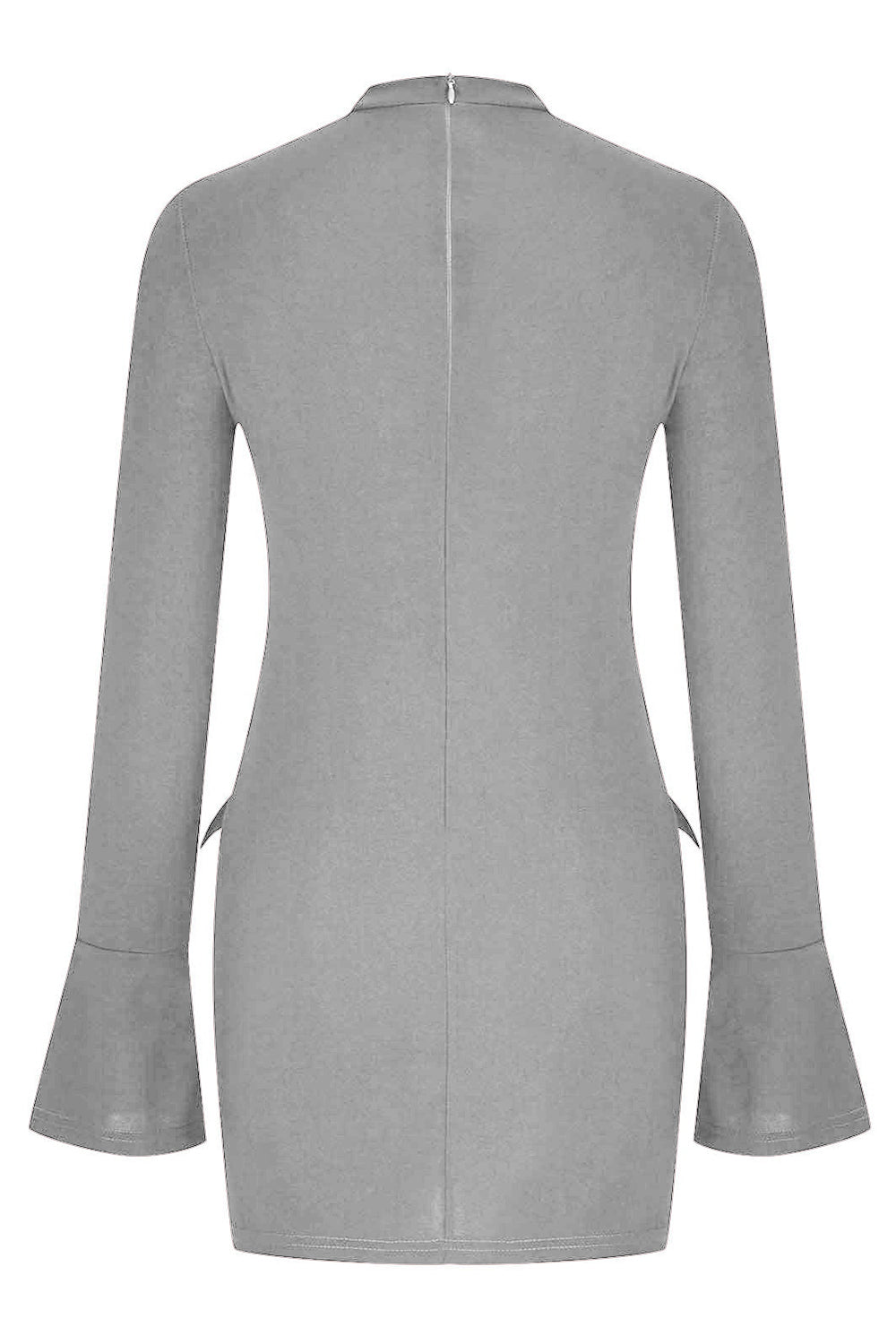 MOCK NECK LONG SLEEVE MINI DRESS
