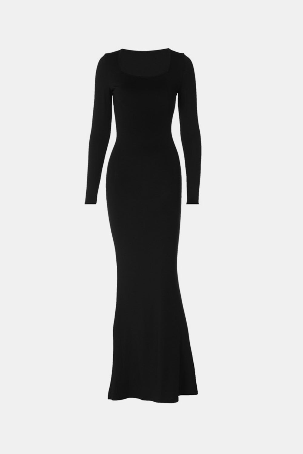 BASIC BAE BUILT-IN Shapewear SQUARE NECK LONG SLEEVE MAXI DRESS