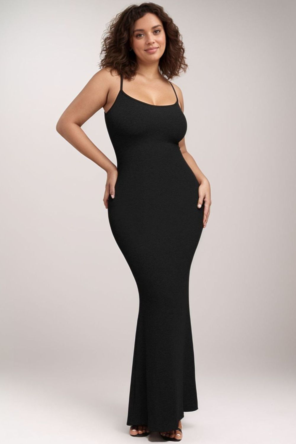 BASIC BAE BUILT-IN SHAPE WEAR SLEEVELESS MAXI DRESS