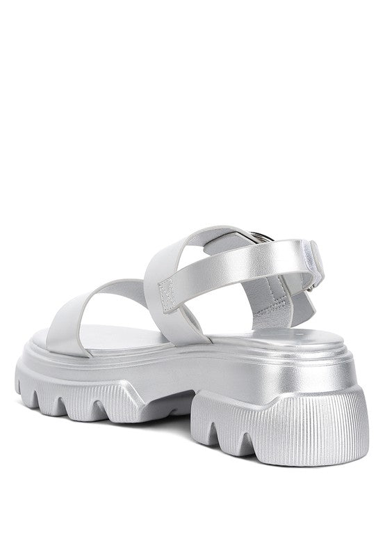SILAS METALLIC CHUNKY SANDALS