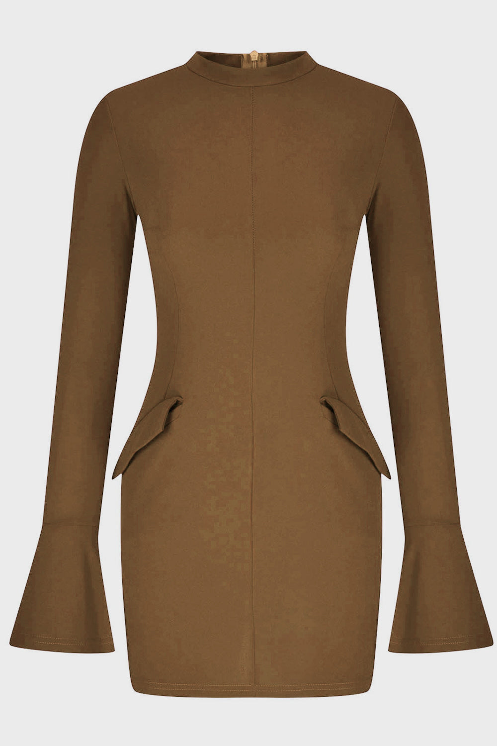 MOCK NECK LONG SLEEVE MINI DRESS