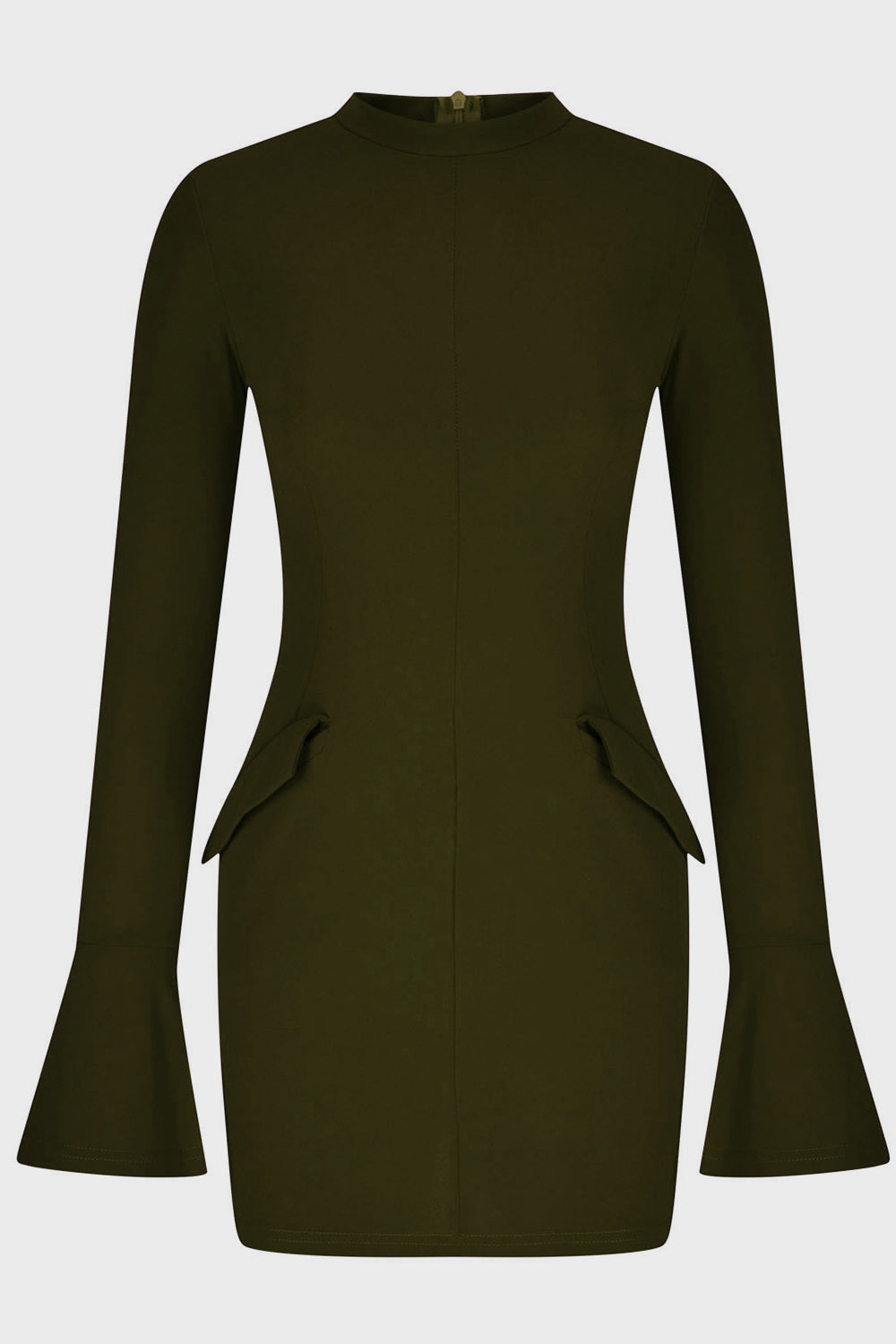 MOCK NECK LONG SLEEVE MINI DRESS