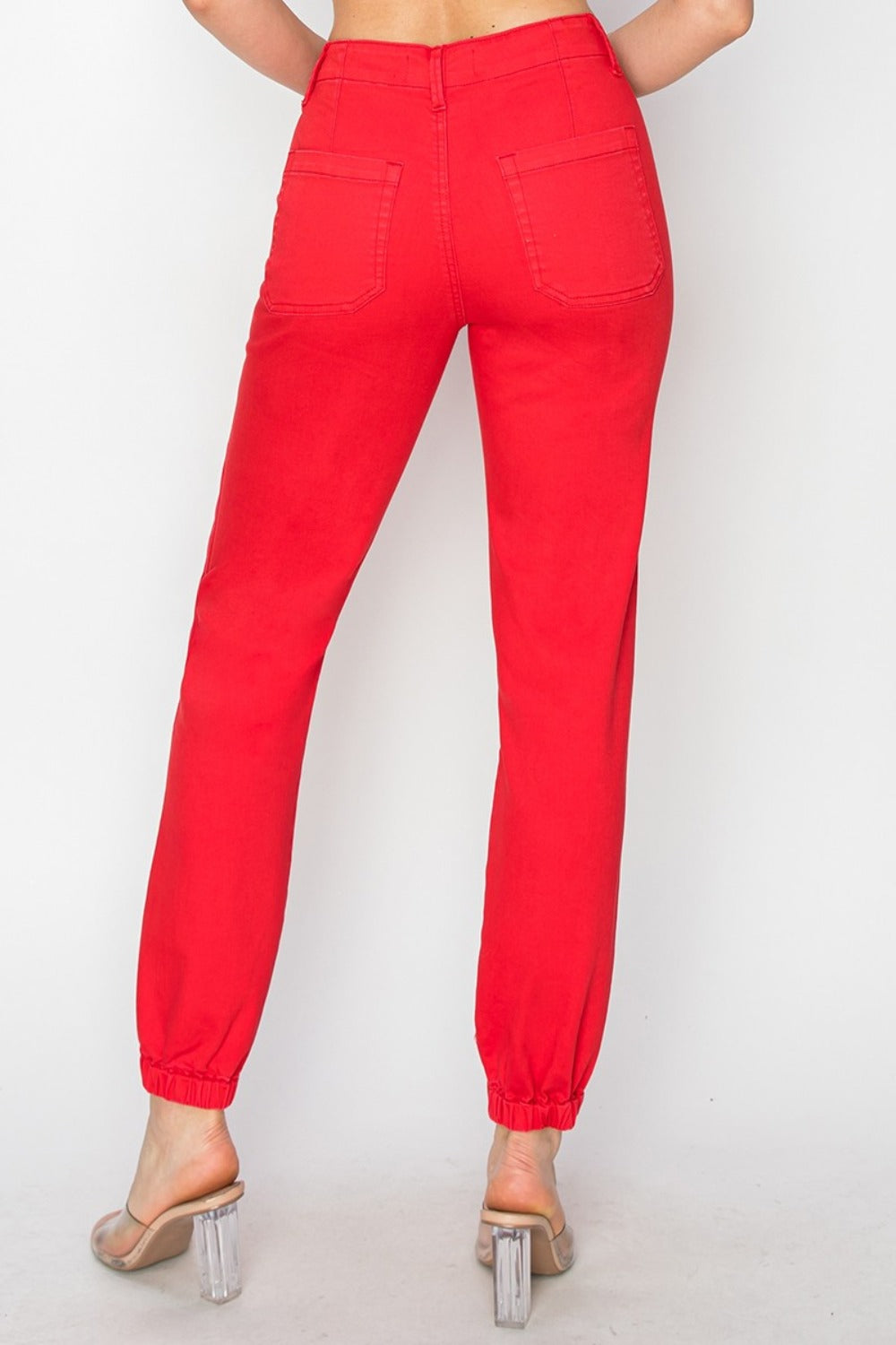 RISEN HIGH WAISTED JOGGER JEANS