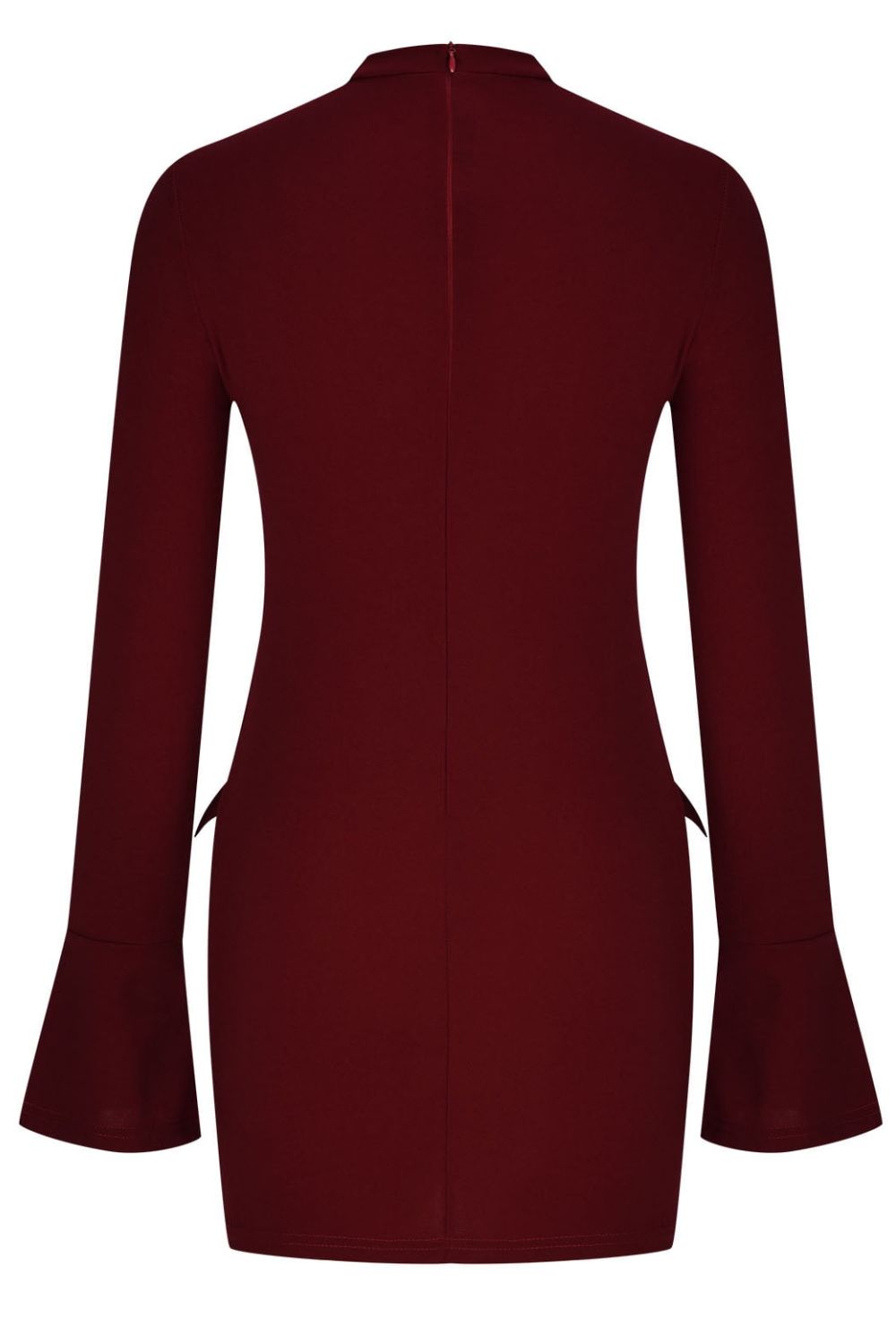 MOCK NECK LONG SLEEVE MINI DRESS