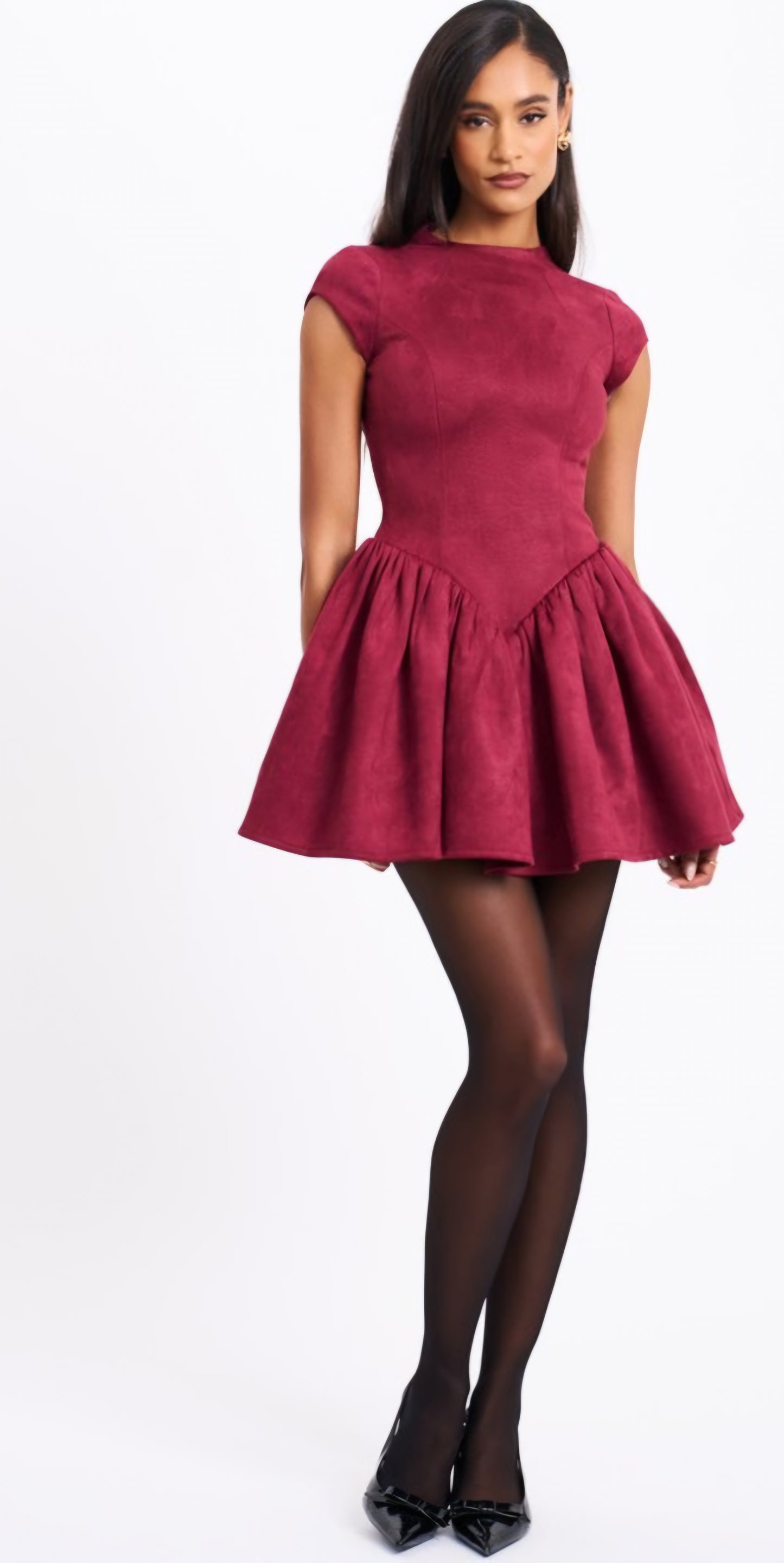 MISS CIRCLE JACQUELINE PUFFY MINI DRESS