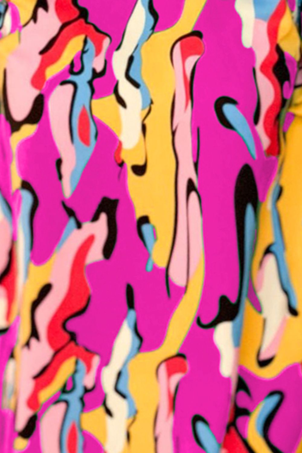 RUFFLED PRINTED CAP SLEEVE MINI DRESS