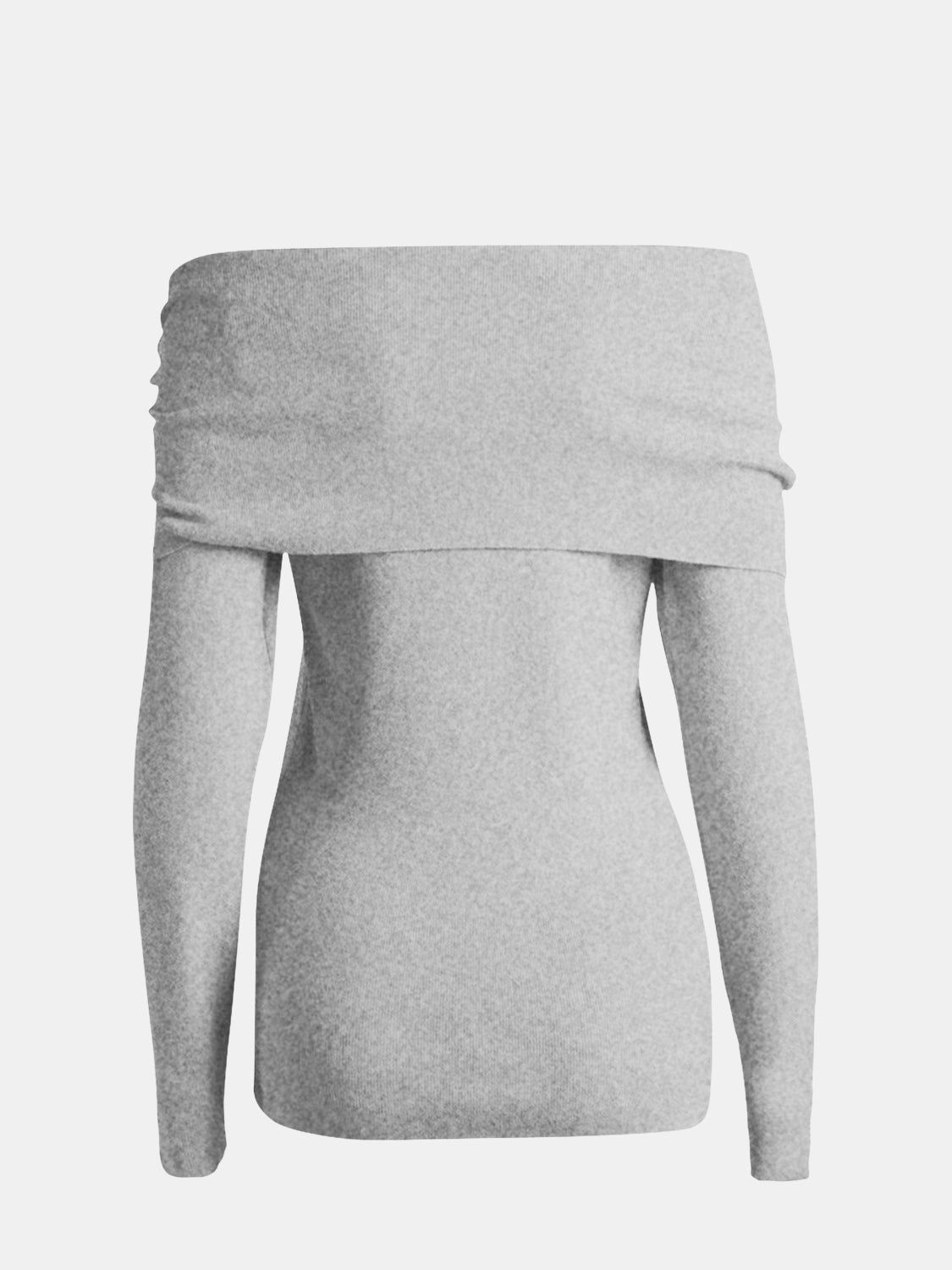 OFF THE SHOULDER LONG SLEEVE SWEATER