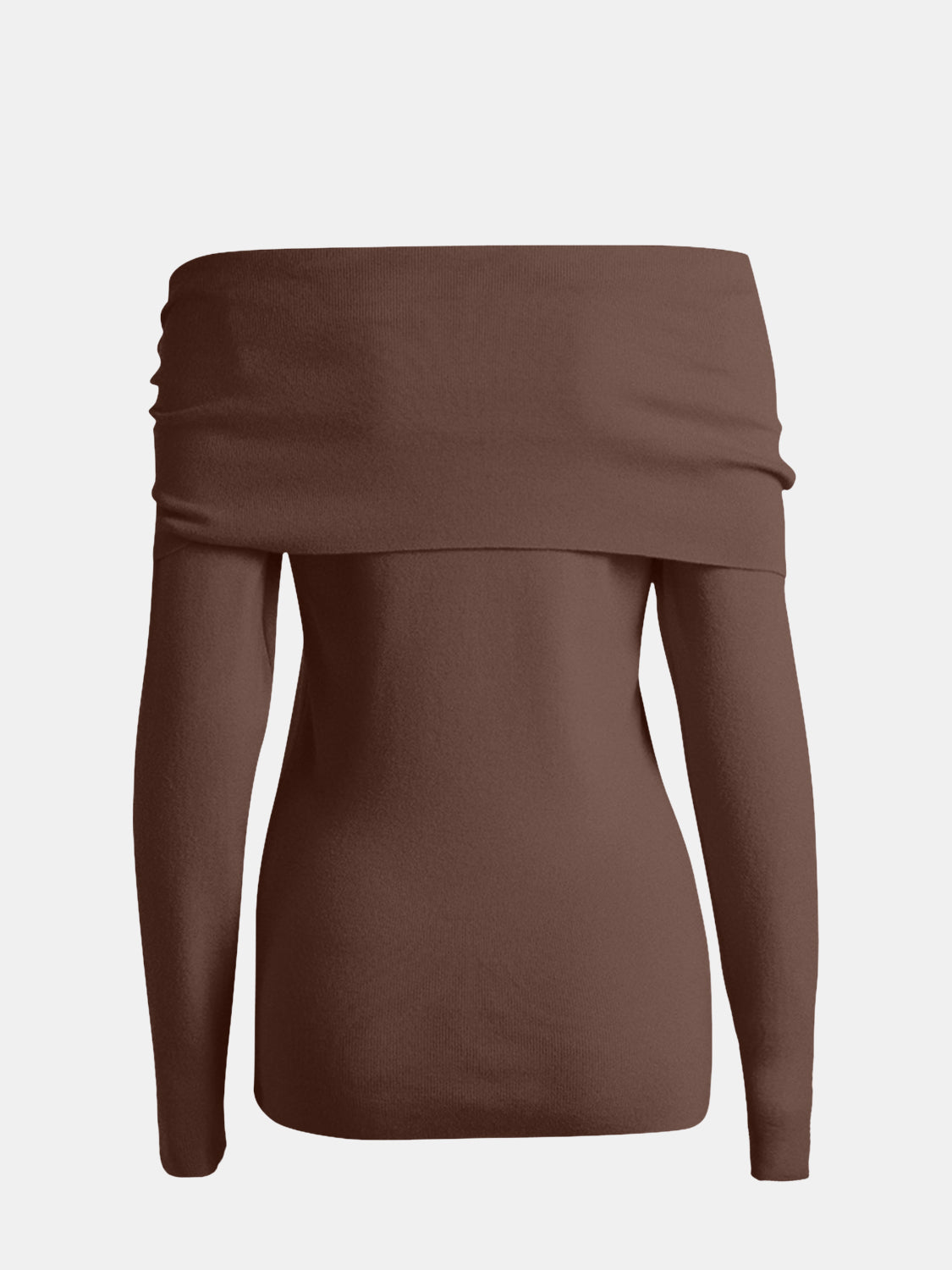 OFF THE SHOULDER LONG SLEEVE SWEATER
