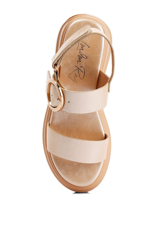 SILAS METALLIC CHUNKY SANDALS