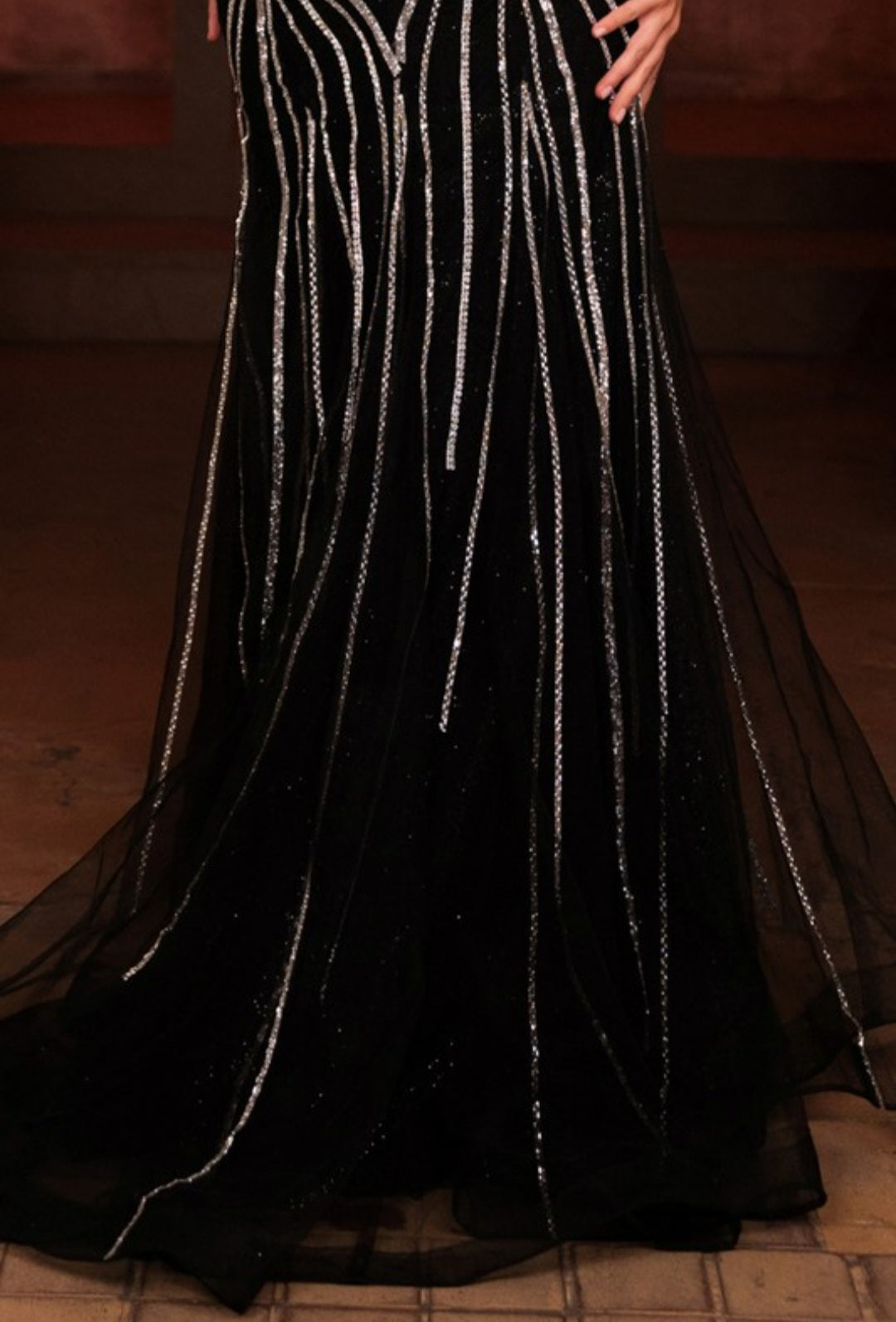 BEADED MERMAID TRUMPET GOWN