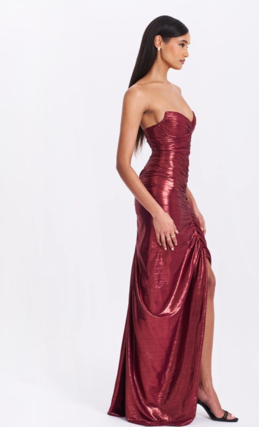 MISS CIRCLE SABLE GLITTER MERMAID GOWN