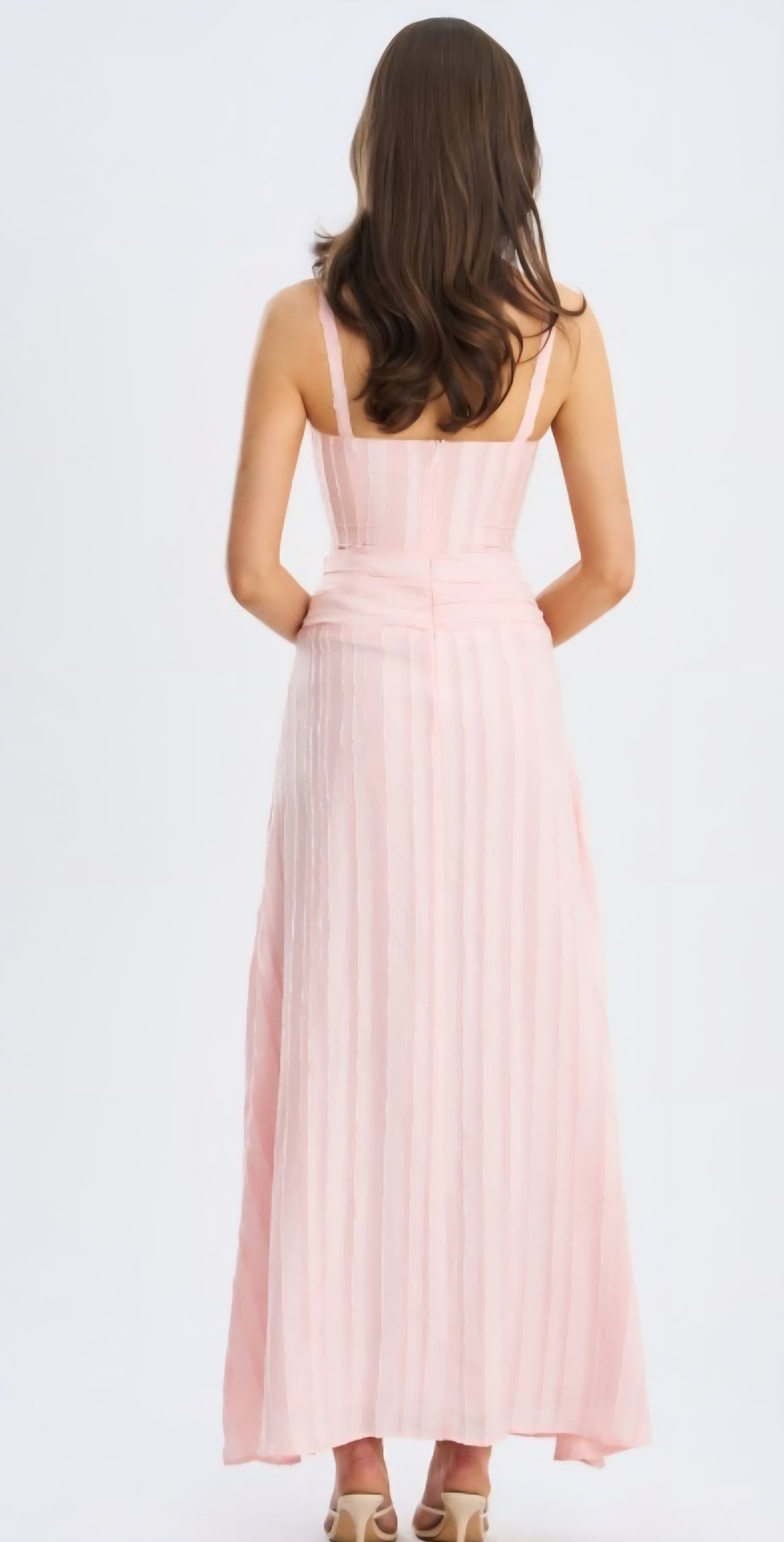 MISS CIRCLE MALLORY HIGH SLIT MAXI DRESS