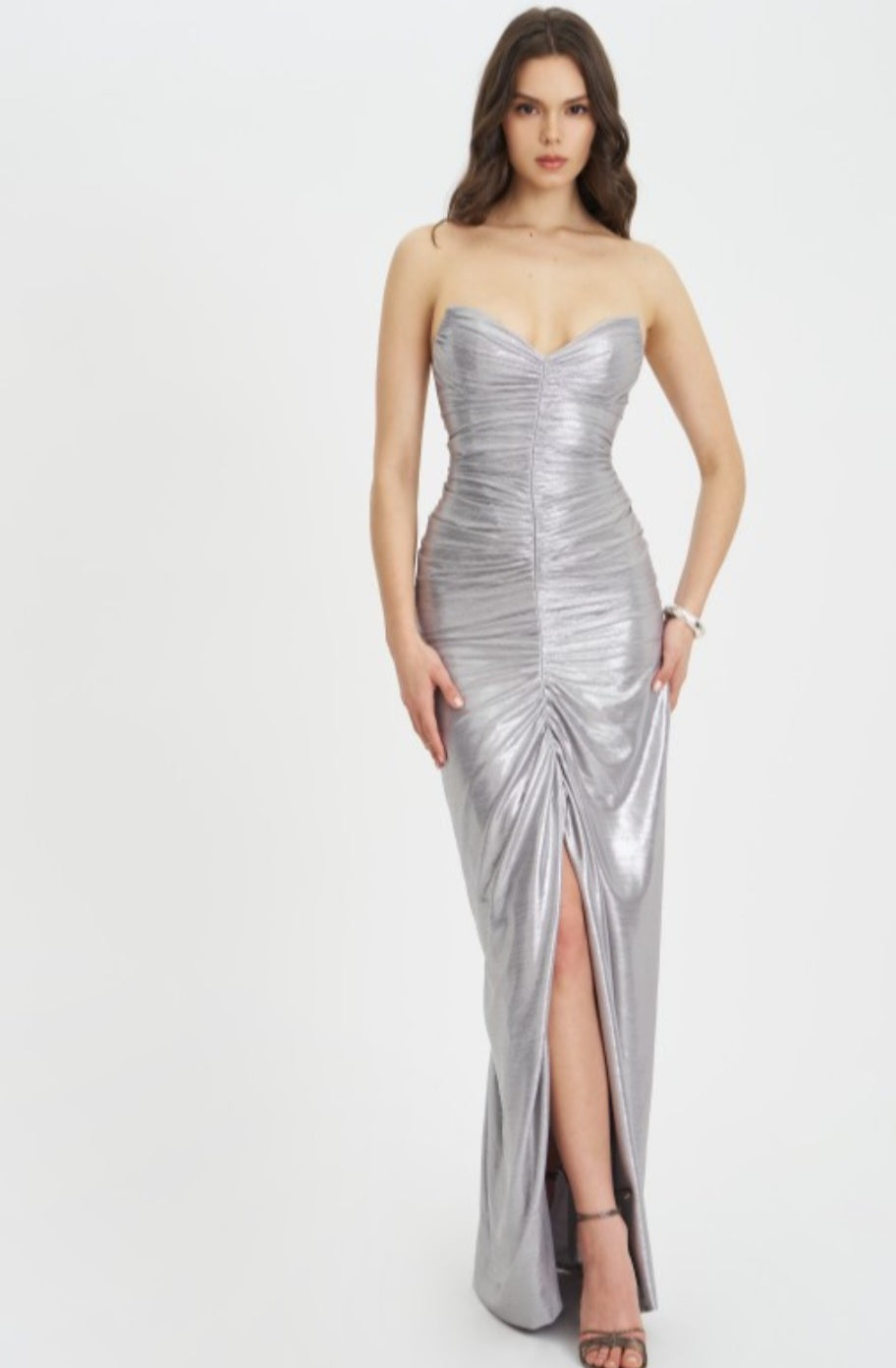 MISS CIRCLE SABLE GLITTER MERMAID GOWN