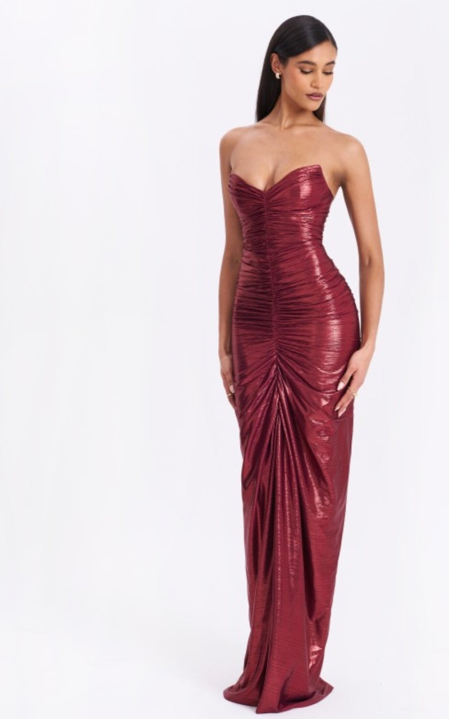 MISS CIRCLE SABLE GLITTER MERMAID GOWN