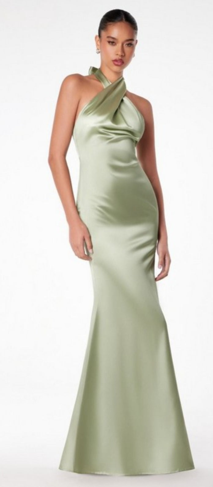 HALTER SATIN GOWN