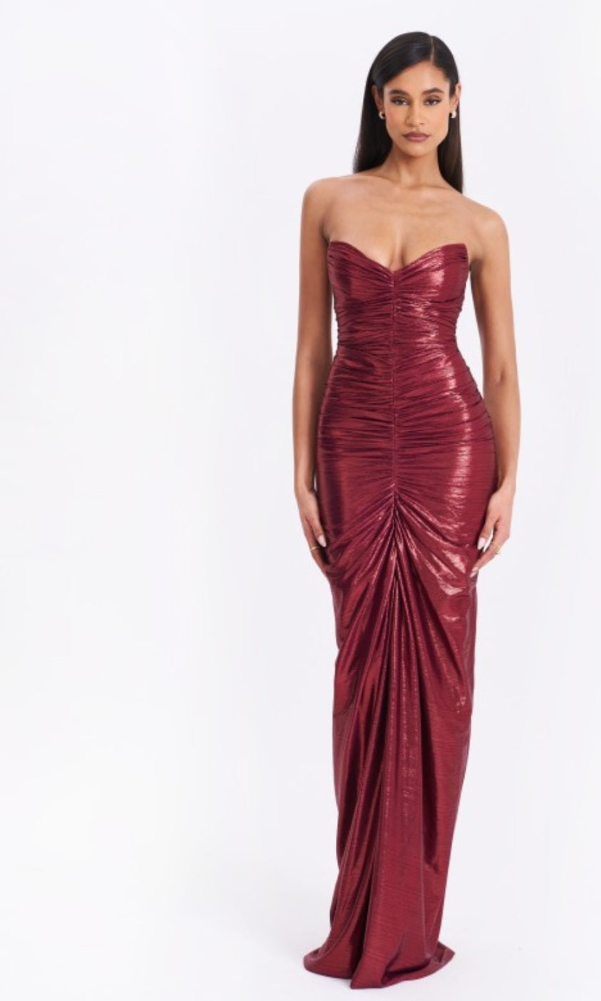 MISS CIRCLE SABLE GLITTER MERMAID GOWN