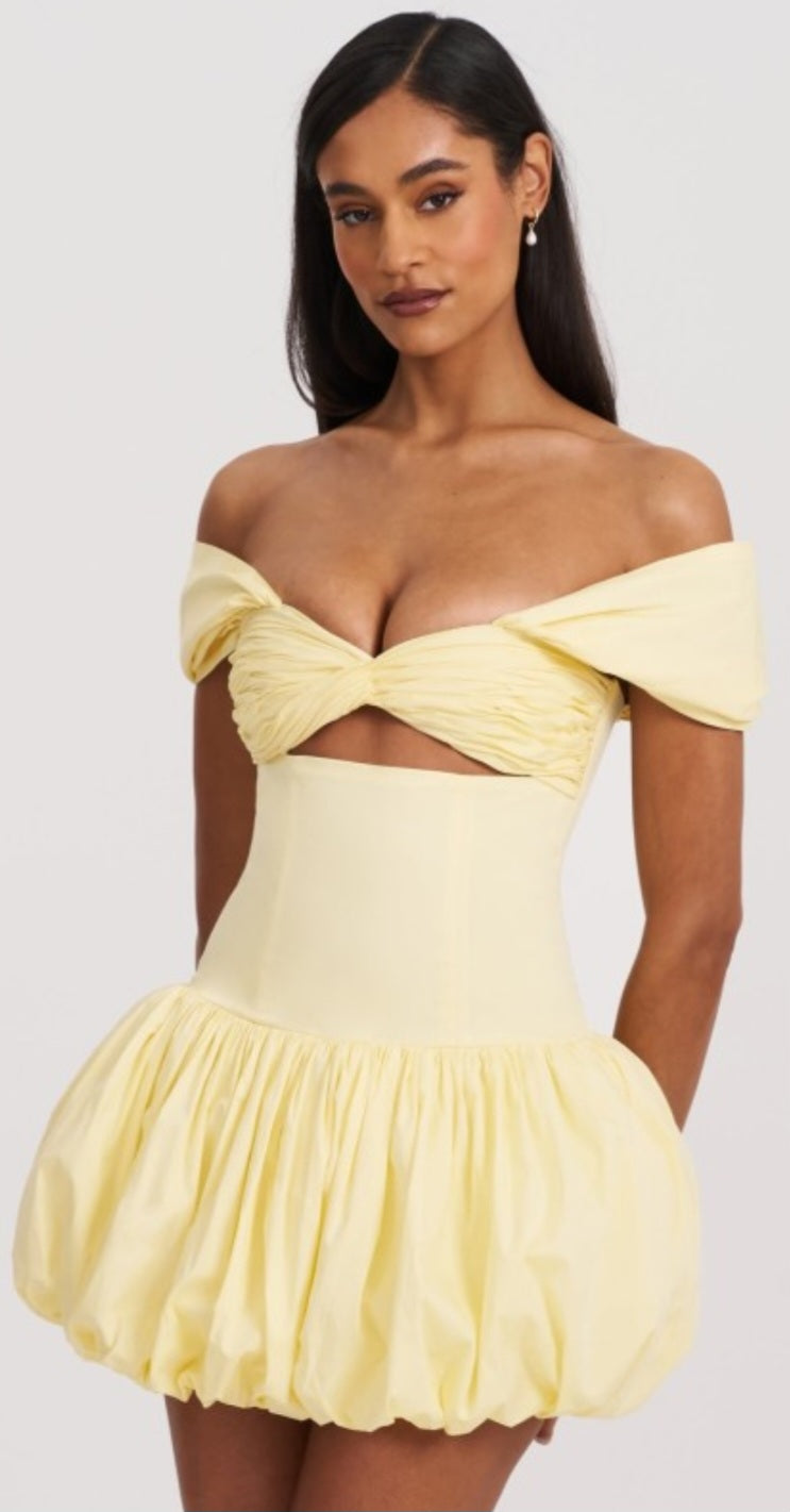 MISS CIRCLE UMIKA BUBBLE HEM MINI DRESS