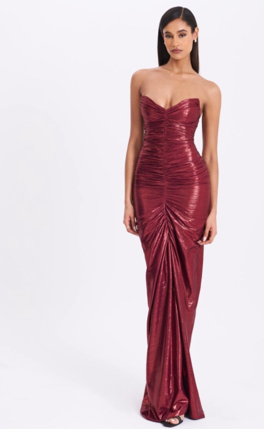 MISS CIRCLE SABLE GLITTER MERMAID GOWN