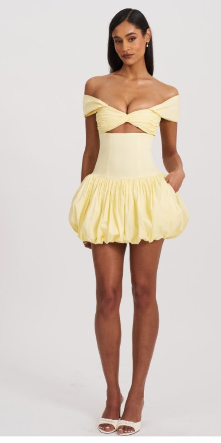 MISS CIRCLE UMIKA BUBBLE HEM MINI DRESS