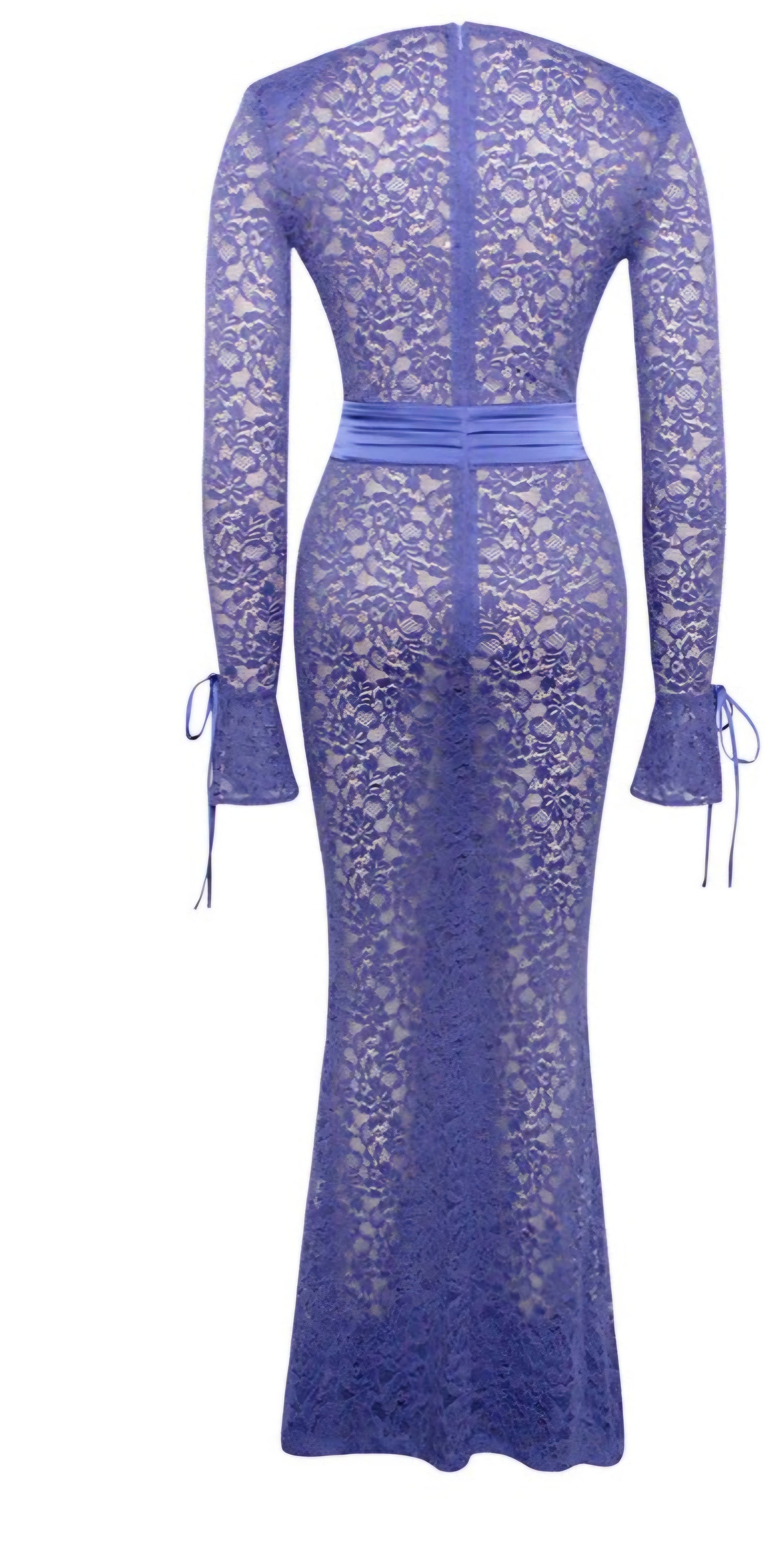 MISS CIRCLE GIADA DEEP V LACE MAXI DRESS