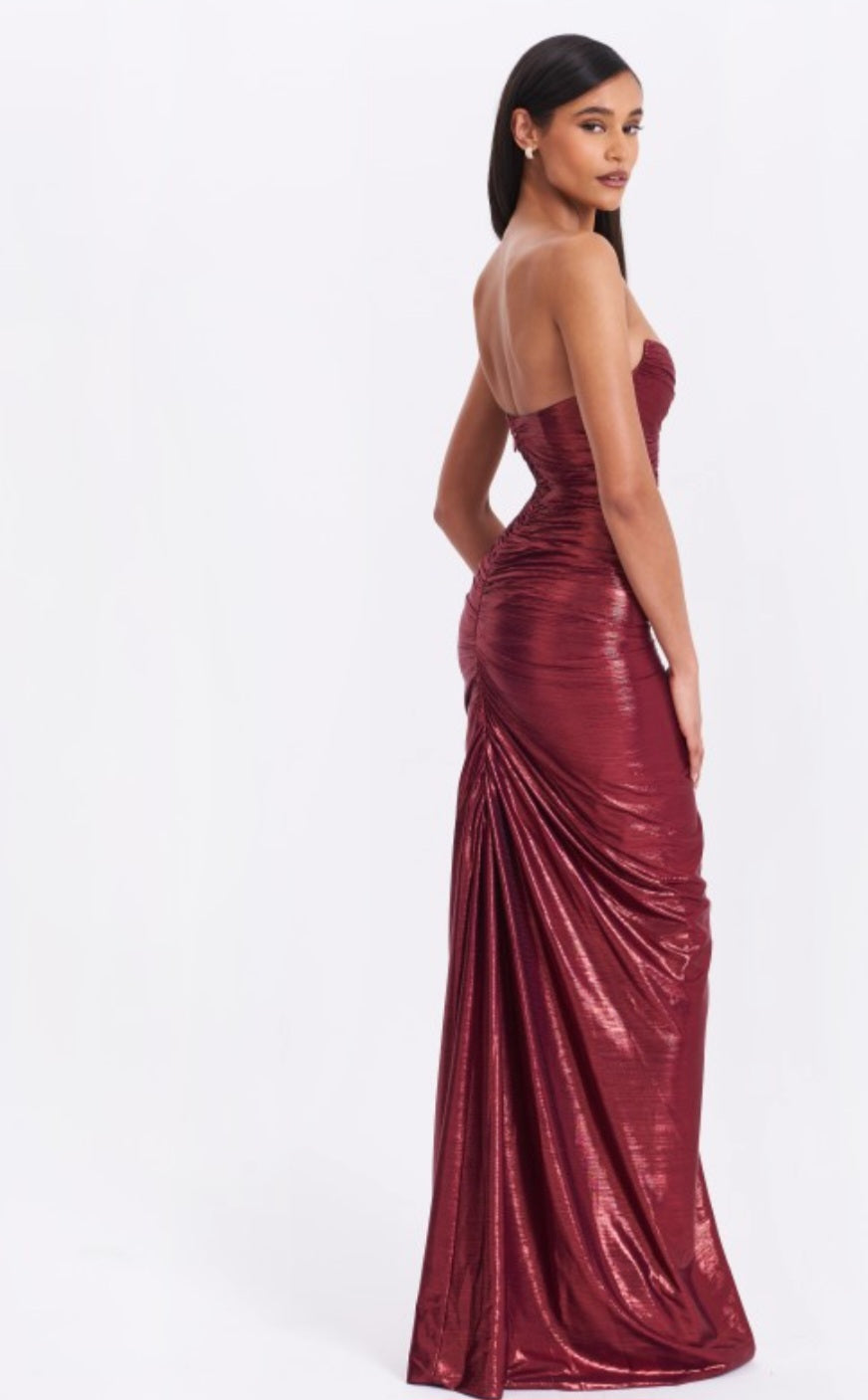 MISS CIRCLE SABLE GLITTER MERMAID GOWN