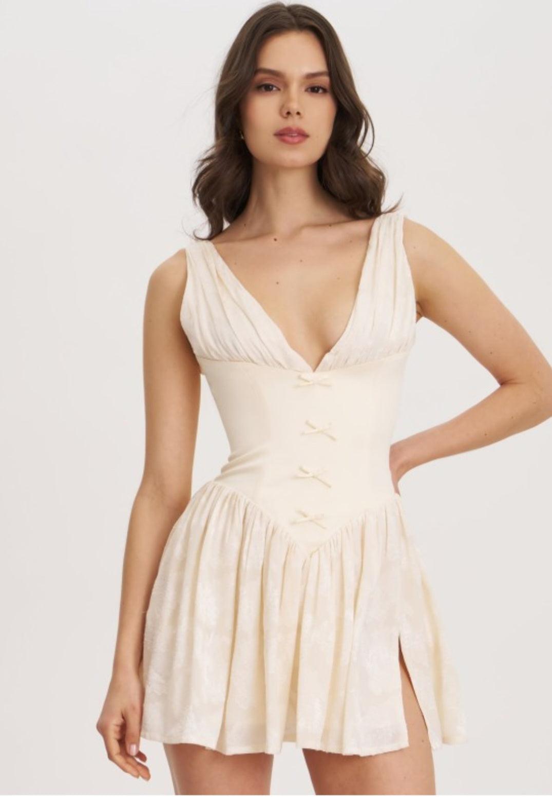 MISS CIRCLE ZAHARA DROP WAIST MINI DRESS