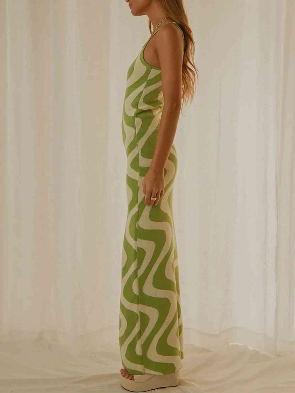 SPAGHETTI STRAP MAXI SWEATER DRESS