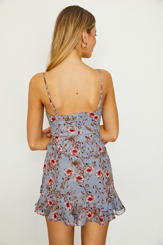 FLORAL CAMI MINI DRESS