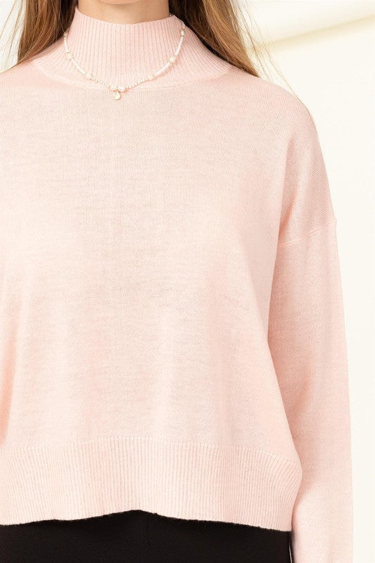 WARM PERSONALITY HIGH NECKLINE SWEATER