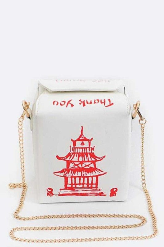 CHINESE TAKE OUT BOX FASHION CLUTCH