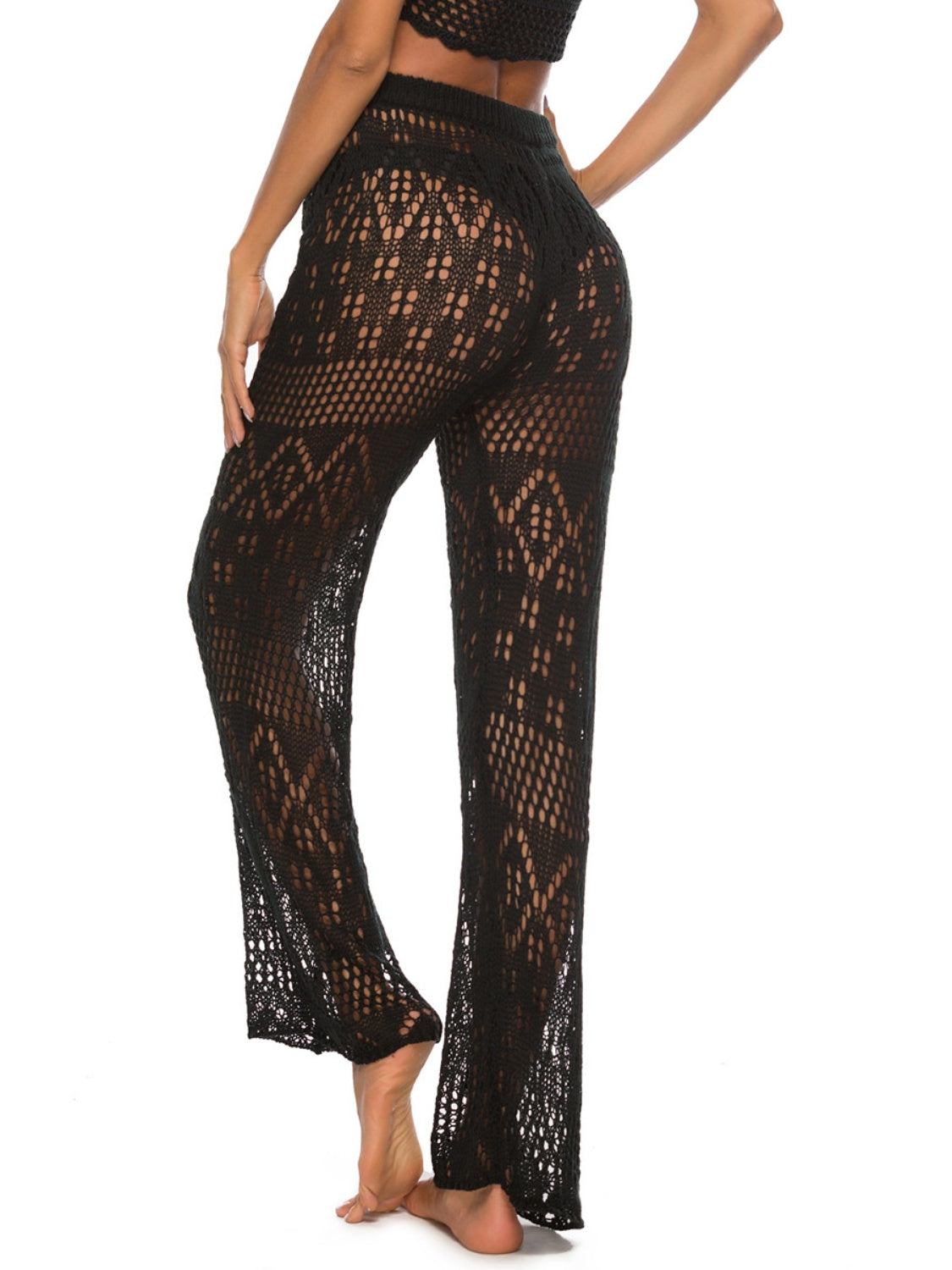 CUTOUT STRAIGHT COVER UP PANTS