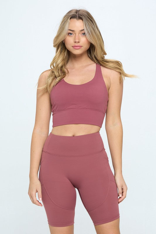 CRISS CROSS BACK SPORTS BRA