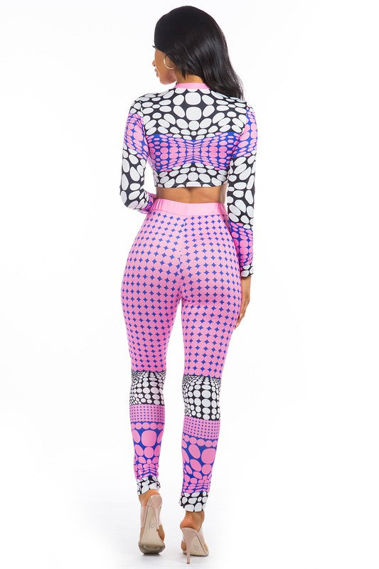 PRINTED PANT SET