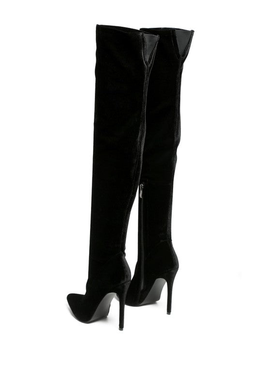 TILERA STRETCH OVER THE KNEE STILETTO BOOTS