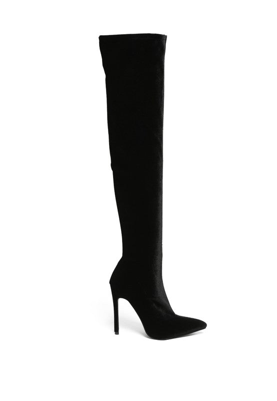 TILERA STRETCH OVER THE KNEE STILETTO BOOTS