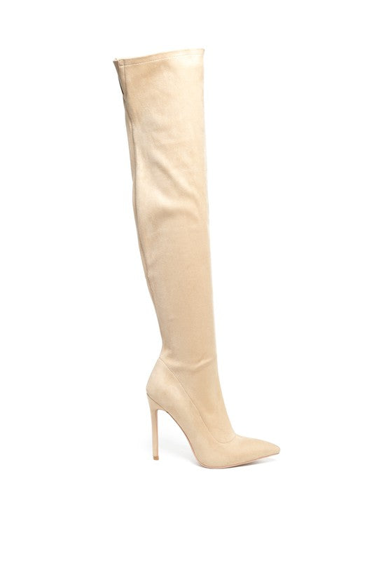 TILERA STRETCH OVER THE KNEE STILETTO BOOTS