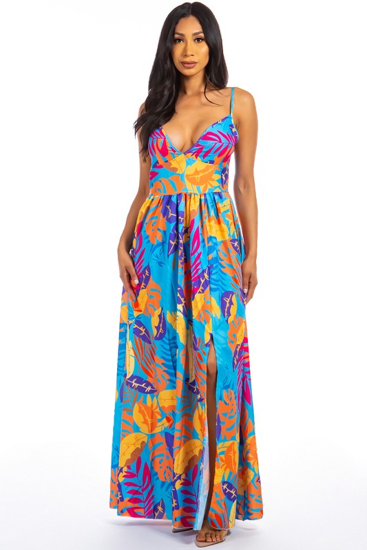 PRINTED MAXI DRESS