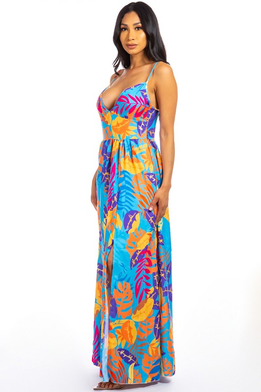 PRINTED MAXI DRESS