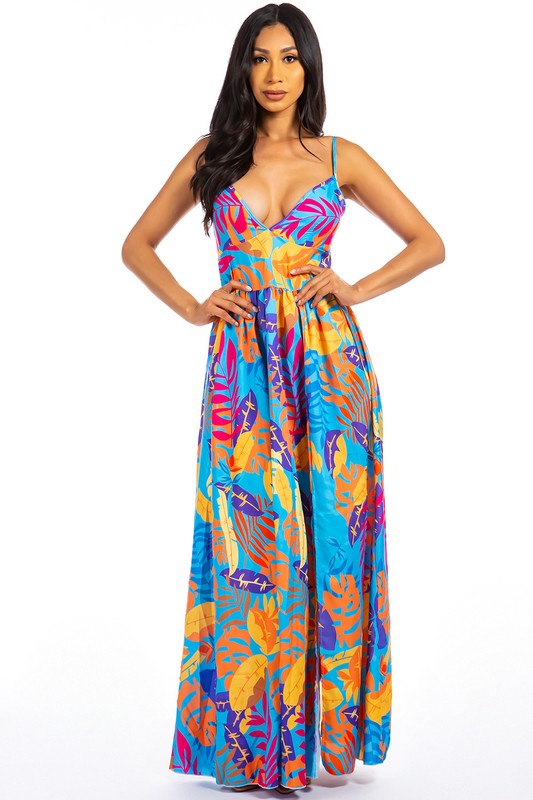 PRINTED MAXI DRESS