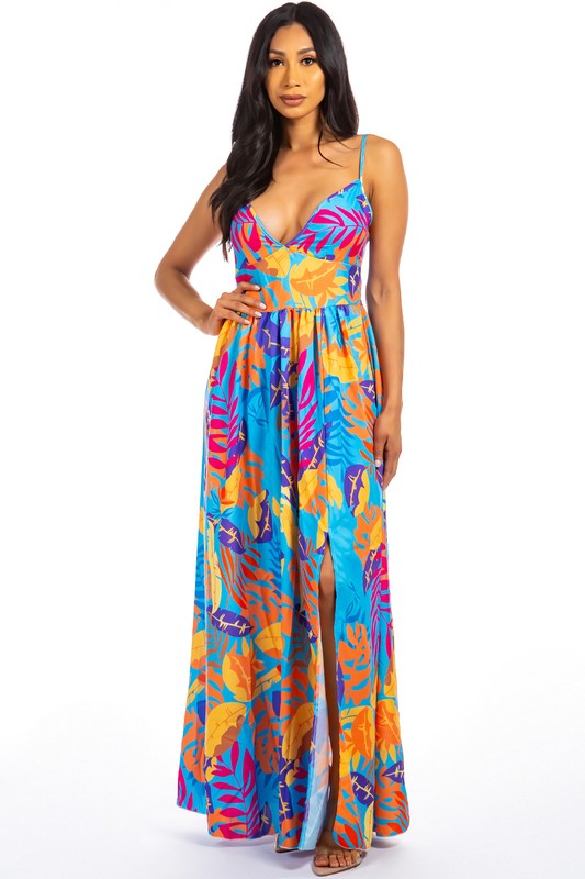 PRINTED MAXI DRESS