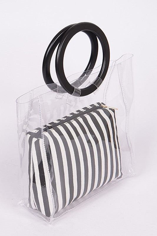 2 In 1 TRANSPARENT BAG SET