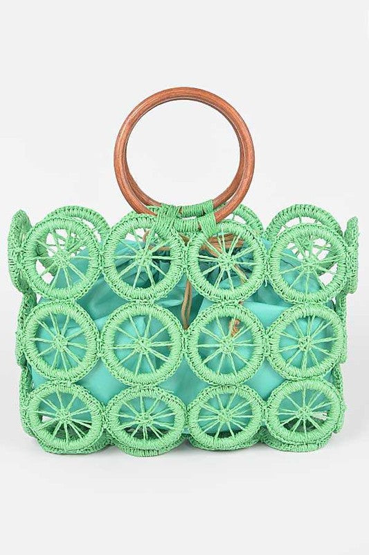 WEAVED STRAW SUMMER BAG