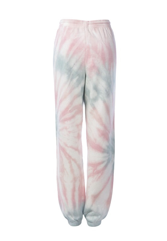 TYE-DYE CORAL JOGGERS