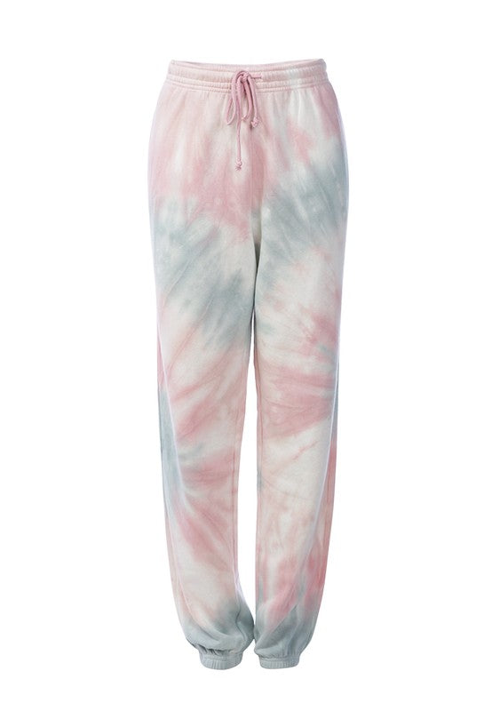 TYE-DYE CORAL JOGGERS