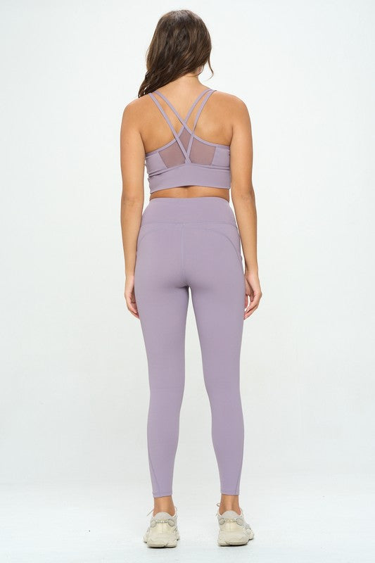 LULULEMON DUPE TOP AND LEGGINGS SET