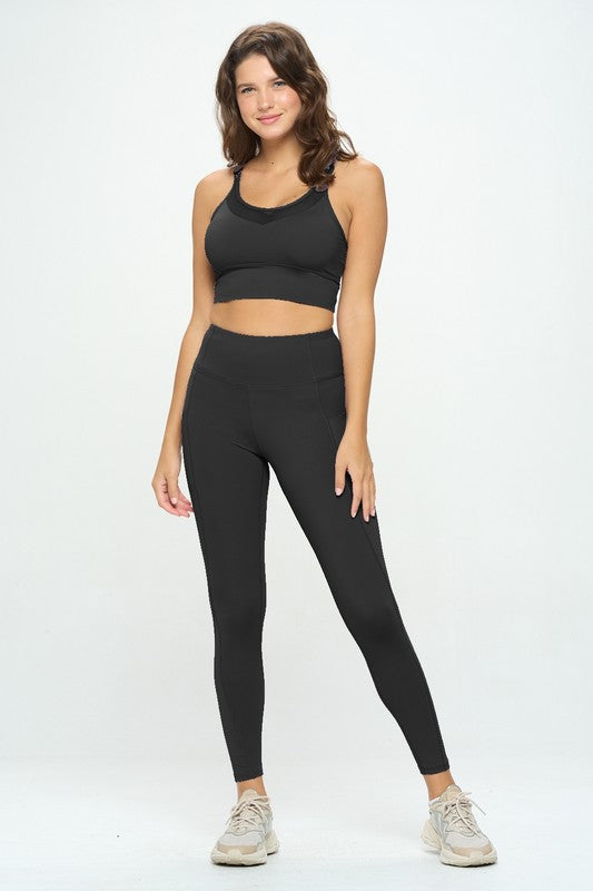 LULULEMON DUPE TOP AND LEGGINGS SET