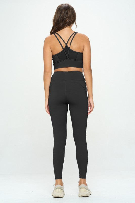 LULULEMON DUPE TOP AND LEGGINGS SET