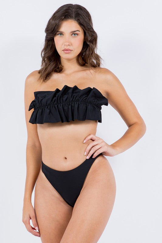 RUFFLE TUBE BIKINI